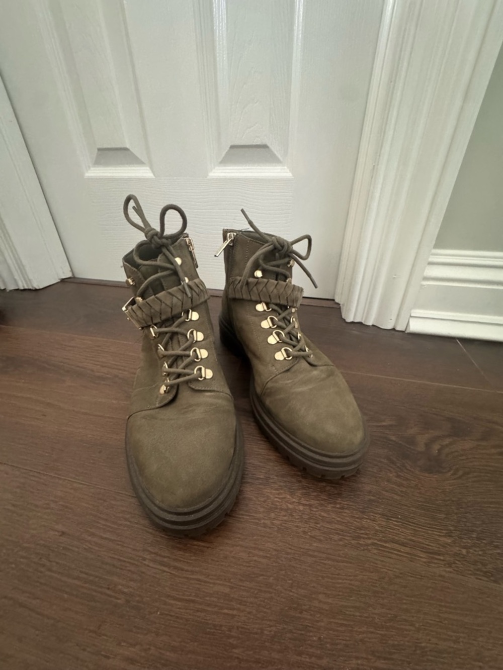 Vince Camuto Bindelia x Styled Snapshots Lace-Up Boots